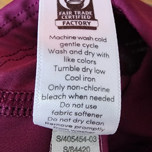 Athleta Purple Leggings Side Pocket Stash - Picture 8 of 9
